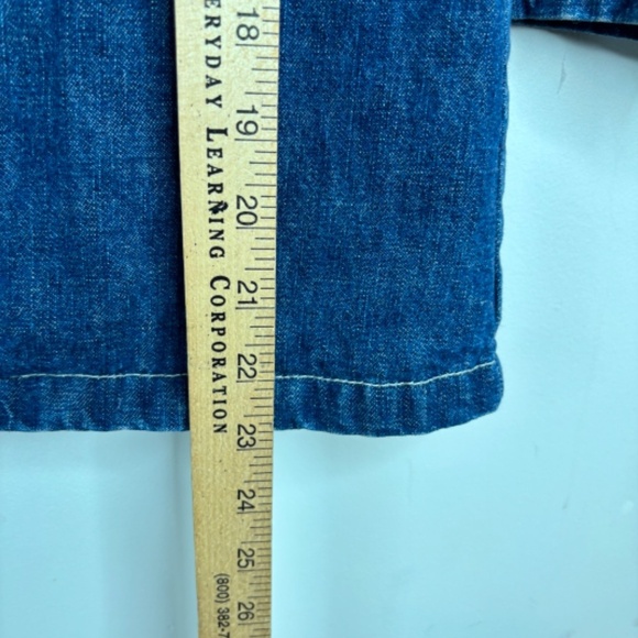 Vintage Gymboree Denim Pea Coat Bon Voyage Paris Kitty Preppy Twee Church School - Picture 7 of 10